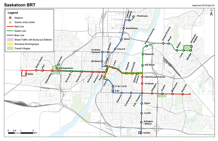 bus Rapid Transit Map